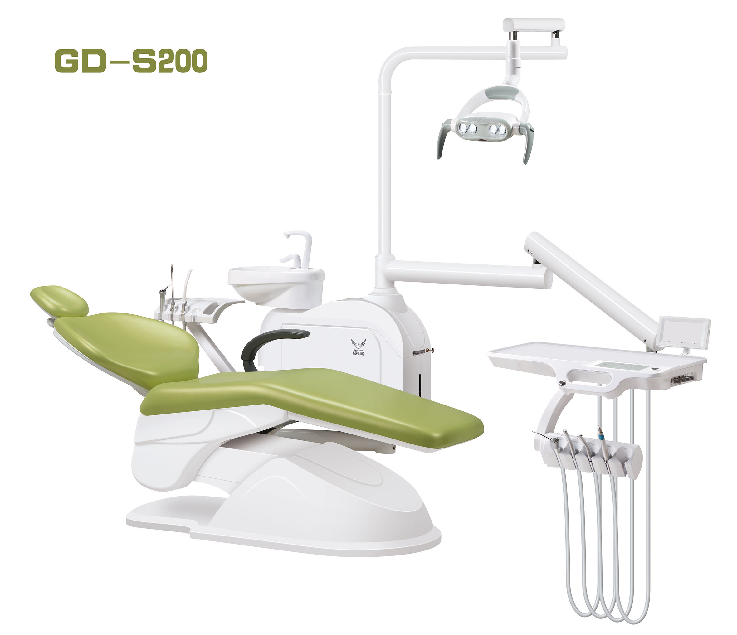 GD-S200 Dental unit with ceramic rotatable spitton